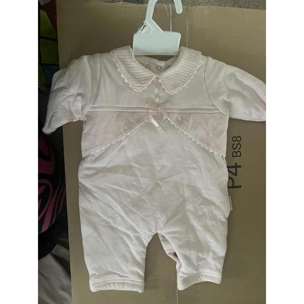 Bunnykins Baby Pink One-Piece Romper with Collar